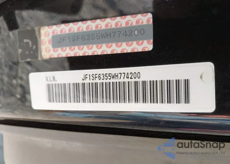 1998 Subaru Forester L z USA, uszkodzony, nr VIN JF1SF6355WH774200